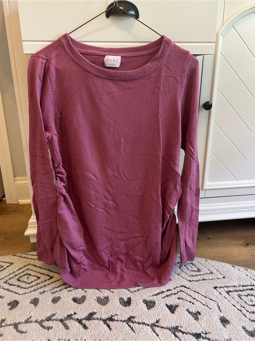 Isabel maternity pink sweater, size M